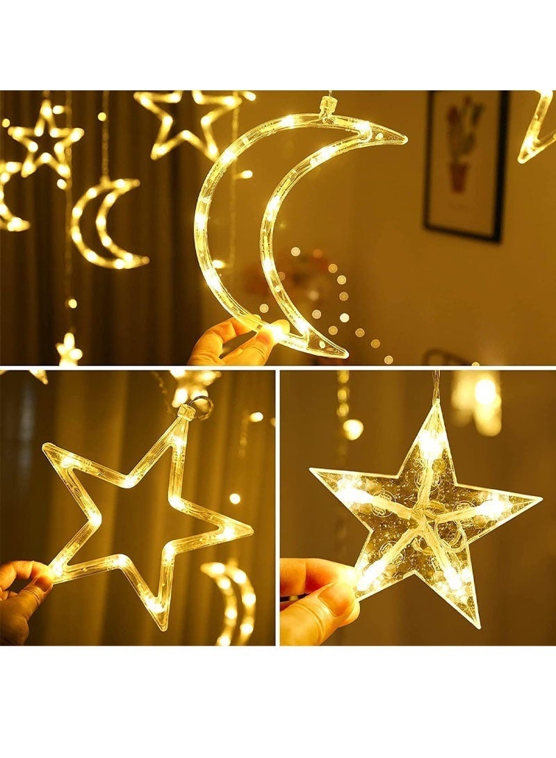 GZYIZHOU Ramadan Lights, 3.5M LED Warm White Moon Star Lights Ramadan Decorations for Home - Image 4