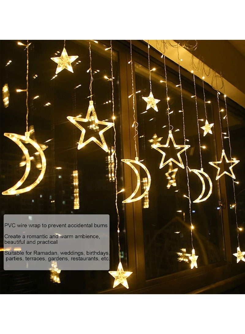 GZYIZHOU Ramadan Lights, 3.5M LED Warm White Moon Star Lights Ramadan Decorations for Home - Image 5