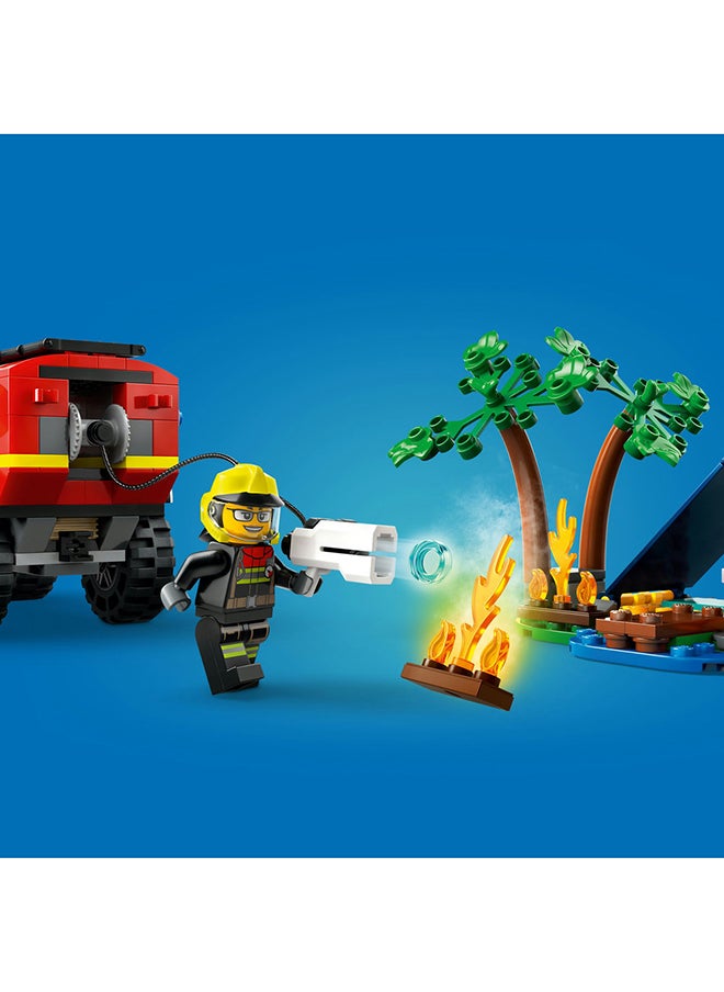 LEGO LEGO City 4x4 Fire Engine with Rescue Boat 60412 (301) Pieces  - Image 4