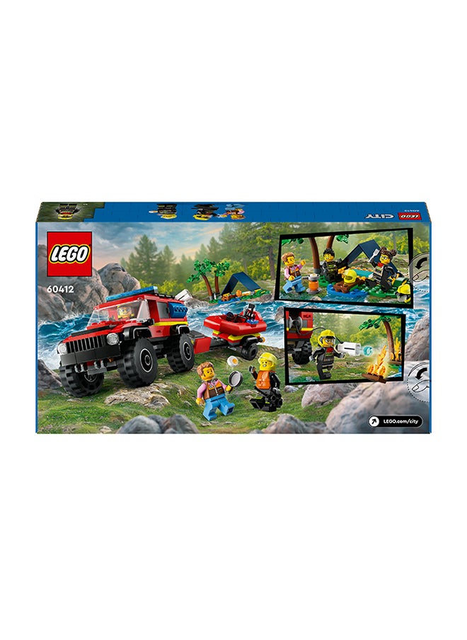 LEGO City 4x4 Fire Engine with Rescue Boat 60412 (301) Pieces