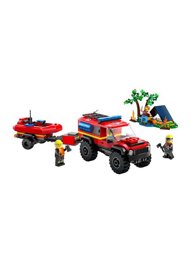 LEGO City 4x4 Fire Engine with Rescue Boat 60412 (301) Pieces