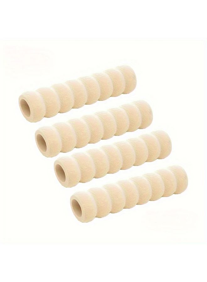 4 Pieces Beige Door Handle Protectors Anti Collision Anti Static Covers for Bedroom Window Refrigerator - Image 3