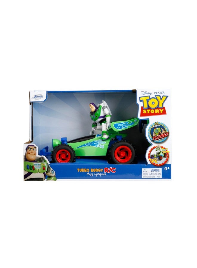 Jada Toys Jada Disney Pixar Toy Story 4 Turbo Buggy W/Buzz Lightyear Radio Control Vehicle, 2.4 Ghz, 1: 24, Multi - Image 2