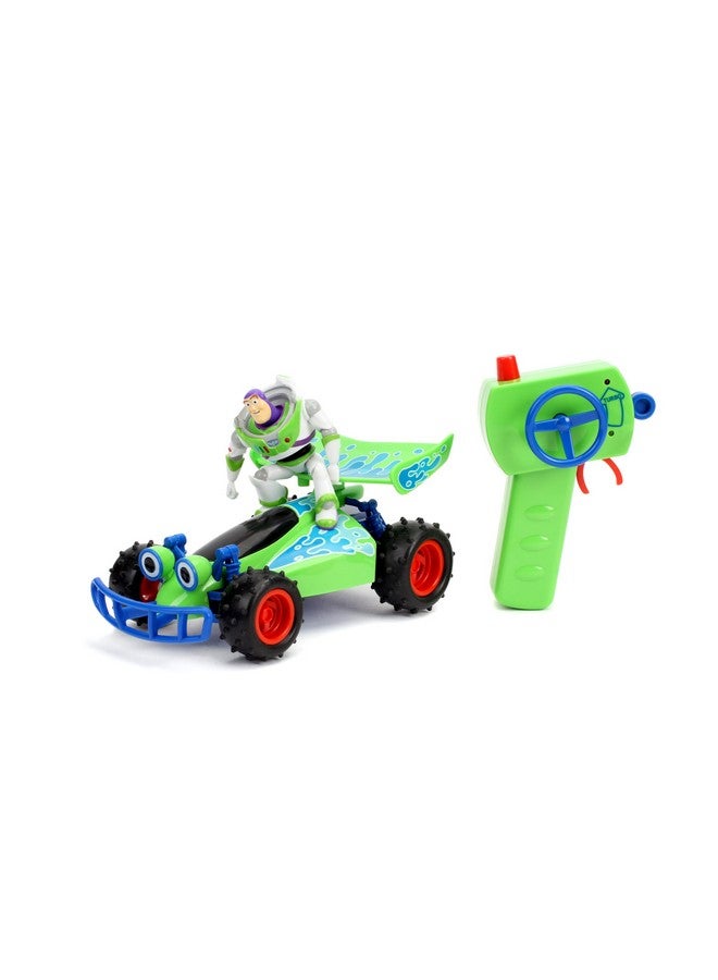 Jada Toys Jada Disney Pixar Toy Story 4 Turbo Buggy W/Buzz Lightyear Radio Control Vehicle, 2.4 Ghz, 1: 24, Multi - Image 1