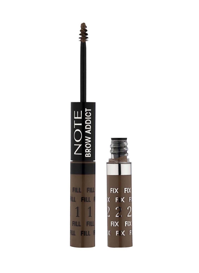Note - Note Brow Addict Tint & Shaping Gel 02 - Light Brown - Image 1