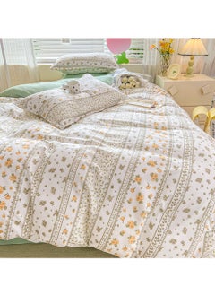 Sharpdo 4-Piece Set Bedding Modal Quilt Cover Set with 1 Quilt Cover 1 Sheet and 2 Pillowcases 2m Bed (200 * 230cm)  - Image 3