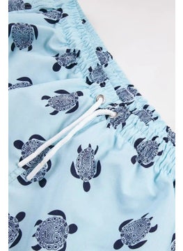 Gold Class Kidswear Turtle Motif Lined and Drawstring Boys Swim Shorts  - Image 4