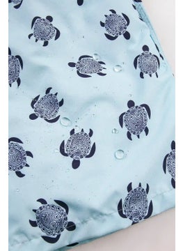 Gold Class Kidswear Turtle Motif Lined and Drawstring Boys Swim Shorts  - Image 3