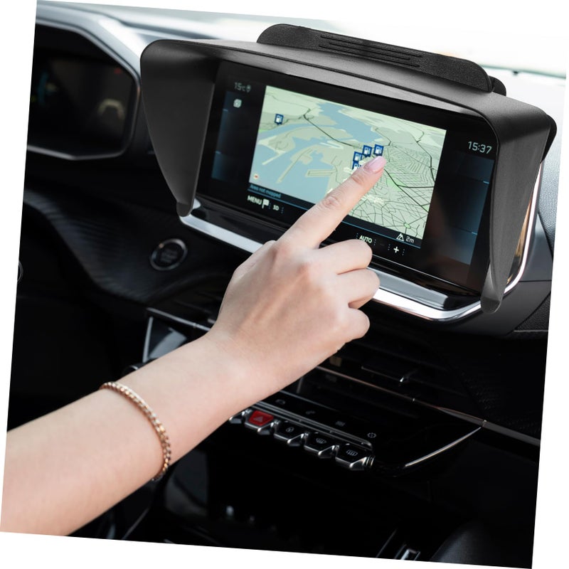 7 بوصة امتداد حاجب الشمس المضاد للوهج غطاء واقي من الشمس لزجاج السيارة الأمامي - Image 4