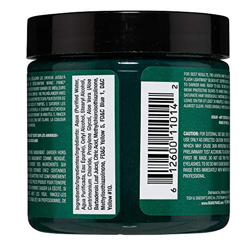 Manic Panic Classic Green Envy Semi Permanent Hair Color Emerald Green Hair Dye for Women Men That Lasts 46 Weeks Vegan Ammonia CrueltyFree Create Mix Custom Shades 4oz - Image 5