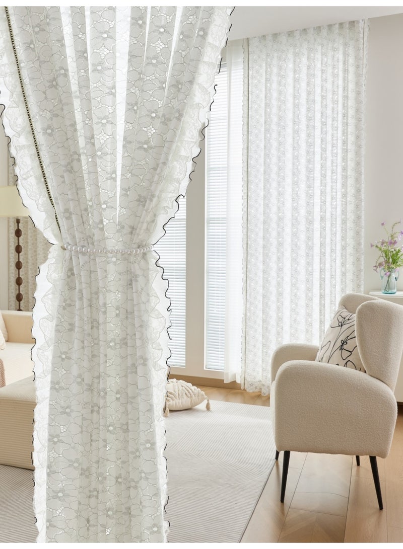 QBAID Sheer Curtain Panel for Home – Simple & Modern Design, Multiple Sizes - Image 1
