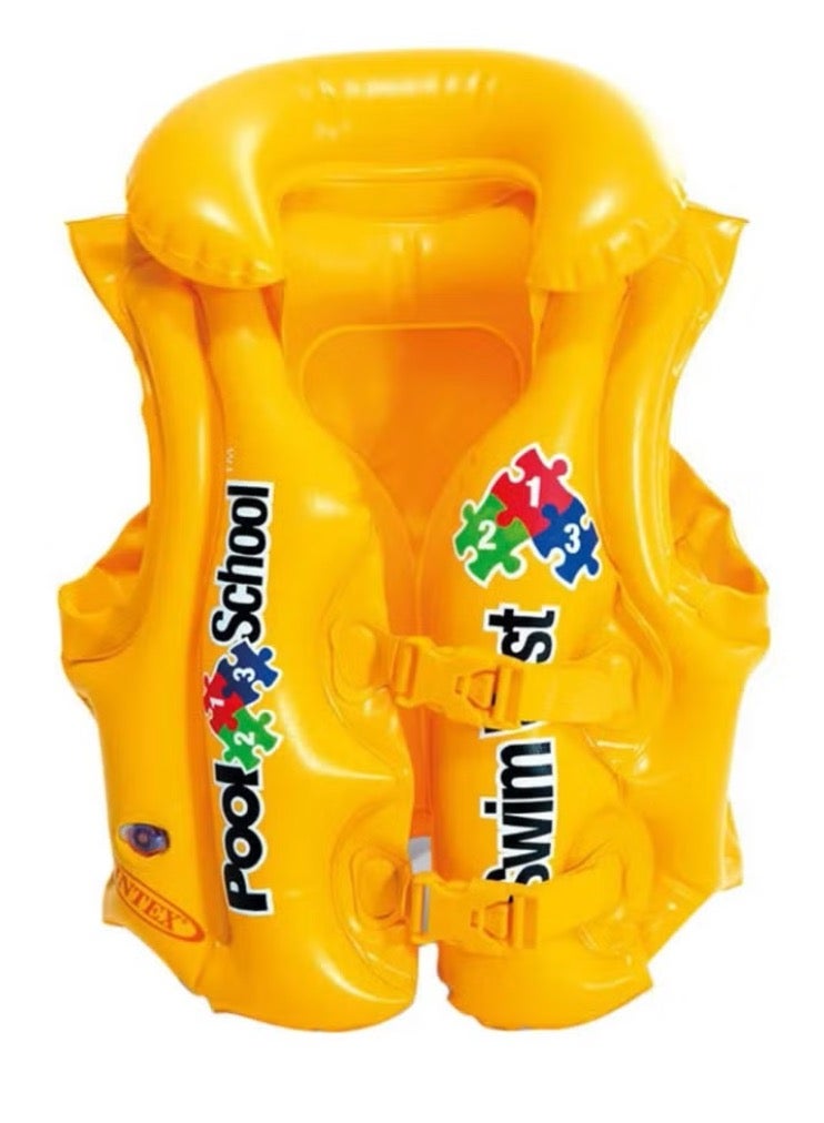 INTEX Pool School - Deluxe Swim Vest 50x47cm - Image 1