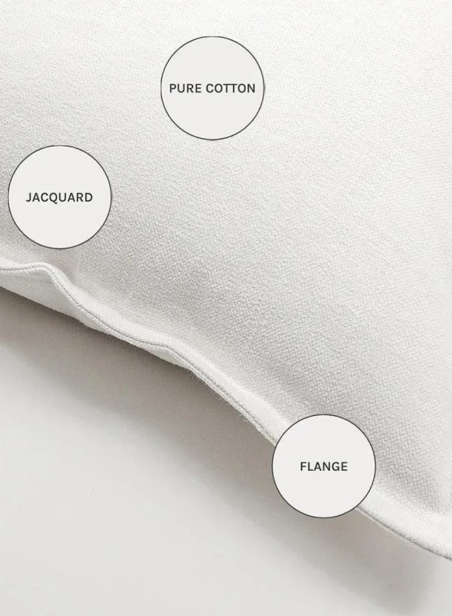 KNOT HOME Cushion Dorothy Bianca (with filler) Pillow Knot Home Cover Set for Modern Sofa Contemporary Living Room Bedroom and Office Soft Washable