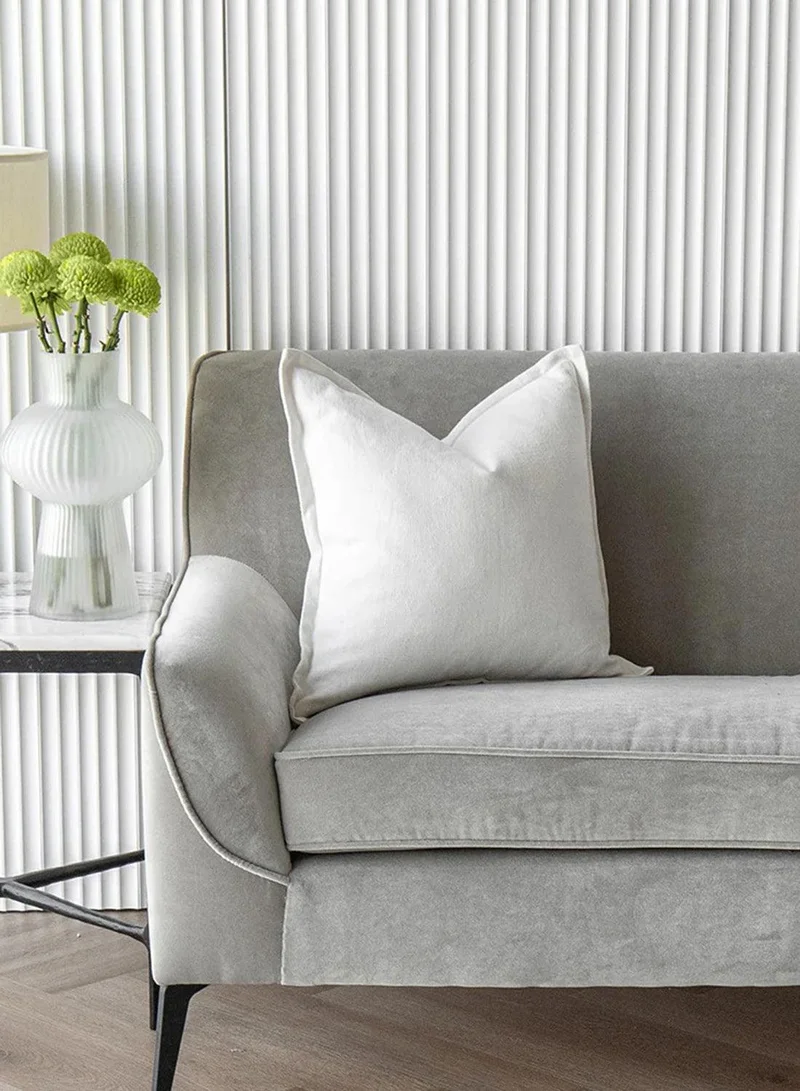 KNOT HOME Cushion Dorothy Bianca (with filler) Pillow Knot Home Cover Set for Modern Sofa Contemporary Living Room Bedroom and Office Soft Washable