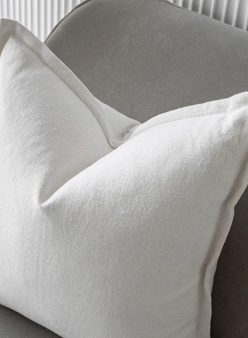 KNOT HOME Cushion Dorothy Bianca (with filler) Pillow Knot Home Cover Set for Modern Sofa Contemporary Living Room Bedroom and Office Soft Washable