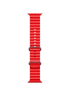 Generic Soft Silicone Ocean Band Compatible With Apple Watch Ultra Band 49mm,45mm,44mm,42mm for Men And Women High-Quality Adjustable Bands  - Image 1