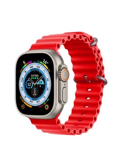 Generic Soft Silicone Ocean Band Compatible With Apple Watch Ultra Band 49mm,45mm,44mm,42mm for Men And Women High-Quality Adjustable Bands  - Image 2