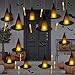 TREWAVE Black Halloween Witch Hat with Light Floating Light Up Witch Hats with Flameless Taper Candles with Common Remote 3D Bats Wall Stickers Decorations Witch Costume Accessory for Halloween Party - Image 3