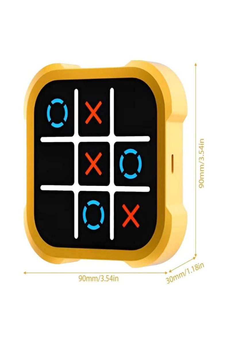 Tic-Tac-Tac-Toe Electronic Board Game Set Portable Home/Airborne Board Game Set Puzzle Game for Kids - Image 5