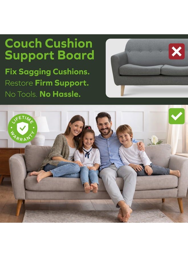 BEN'SHOME ® دعم وسادة الأريكة المحسن [19.7x58-67" ] - دعم وسادة الأرائك للمقاعد المتدلية، دعم قوي للأريكة للمساند المتدلية، دعم الأريكة لإصلاح الأريكة الخاصة بك | بسماكة 0.4"  - Image 4