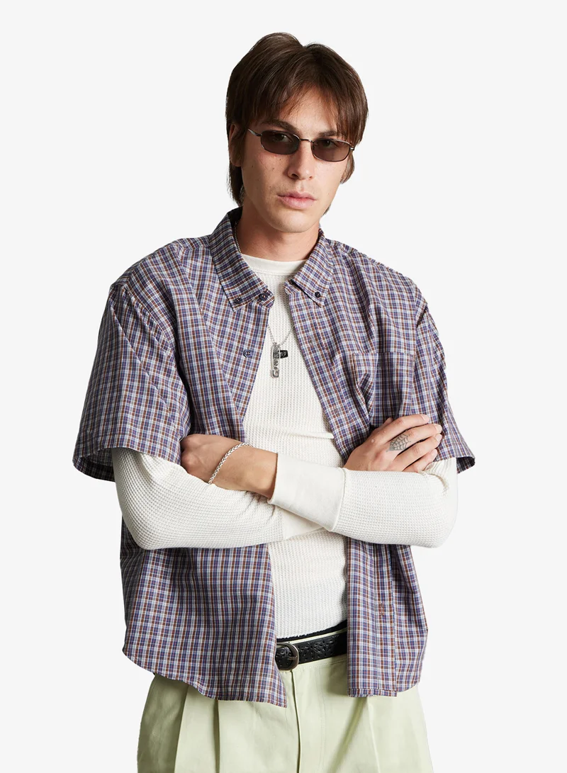 Huf Galaxy Plaid SS Woven Shirt