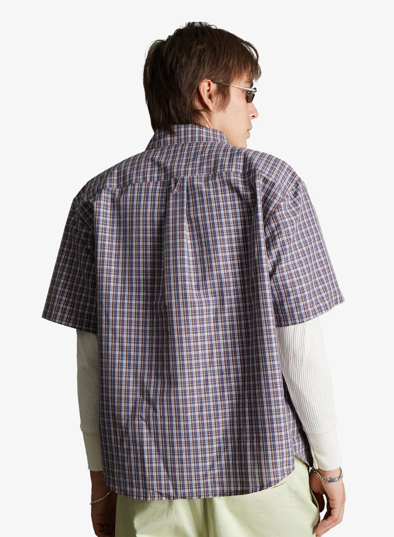 Huf Galaxy Plaid SS Woven Shirt