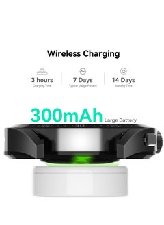 MiOne Smart Watch Support Qi Wireless Charging for Men Women Black  - Image 3
