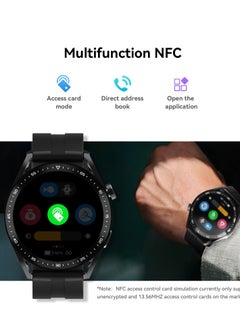 MiOne Smart Watch Support Qi Wireless Charging for Men Women Black  - Image 4
