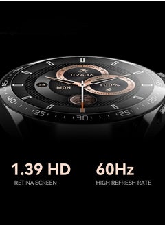 MiOne Smart Watch Support Qi Wireless Charging for Men Women Black  - Image 2