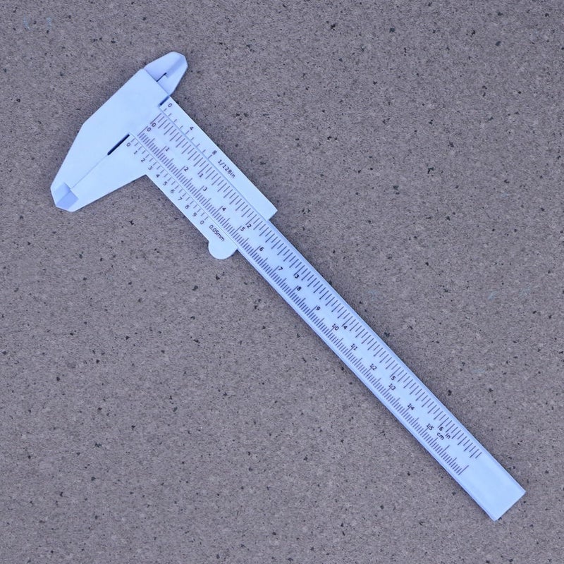 6 Inch Small Plastic Caliper Metric Dual Scale Precise Sliding Gauge Measuring Tool - Image 4