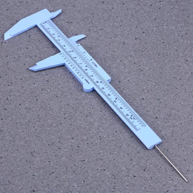 6 Inch Small Plastic Caliper Metric Dual Scale Precise Sliding Gauge Measuring Tool - Image 5