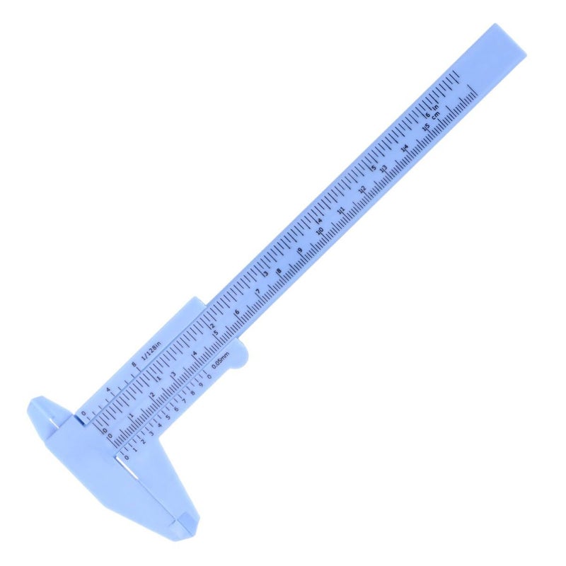 6 Inch Small Plastic Caliper Metric Dual Scale Precise Sliding Gauge Measuring Tool - Image 2