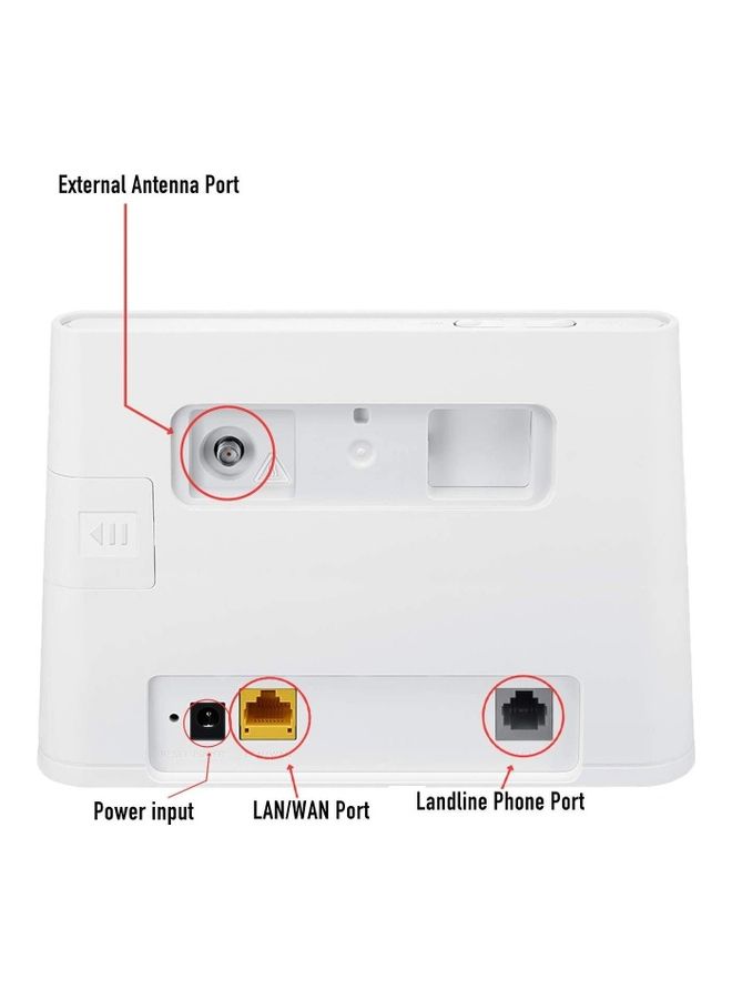 HUAWEI B311-221 150 Mbps 4G LTE Wireless Router/Mobile Wi-Fi, A Ge Lan/Wan Port, 300 Mbps Wi-Fi Speed White - Image 1