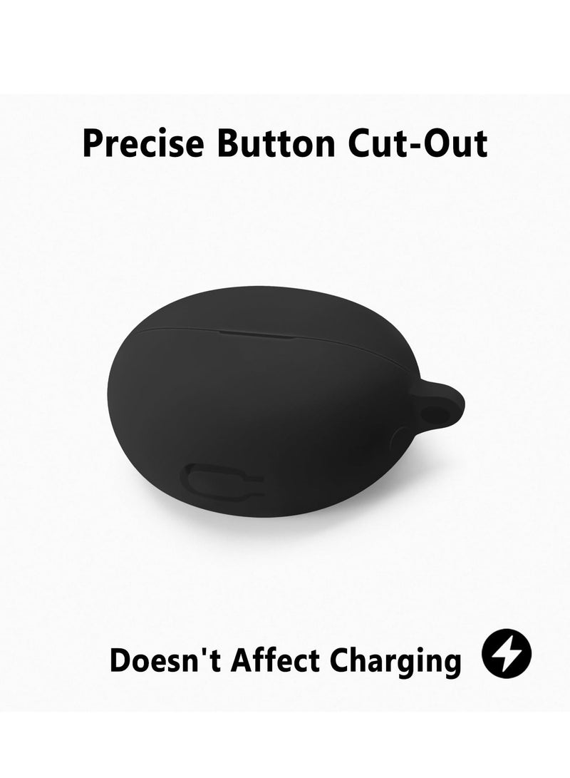 Silicone Case Compatible With Huawei Freeclip - Protective Cover For Headphones -Black  - Image 5