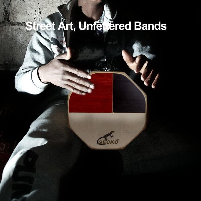 GECKO كاجون، طبل صندوق محمول مع حقيبة تخزين، طبل يدوي، آلة إيقاع، بونغ وسنير - Image 2