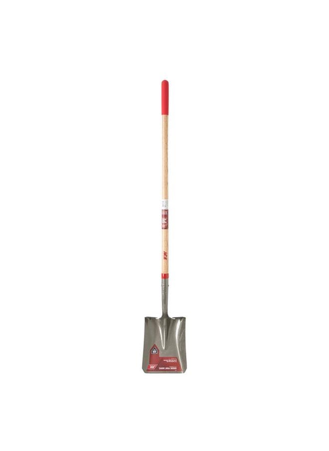 ACE - Steel Square Point Head Transfer Long Wood Handle Shovel Multicolor 57.75inch 70024 - Image 1