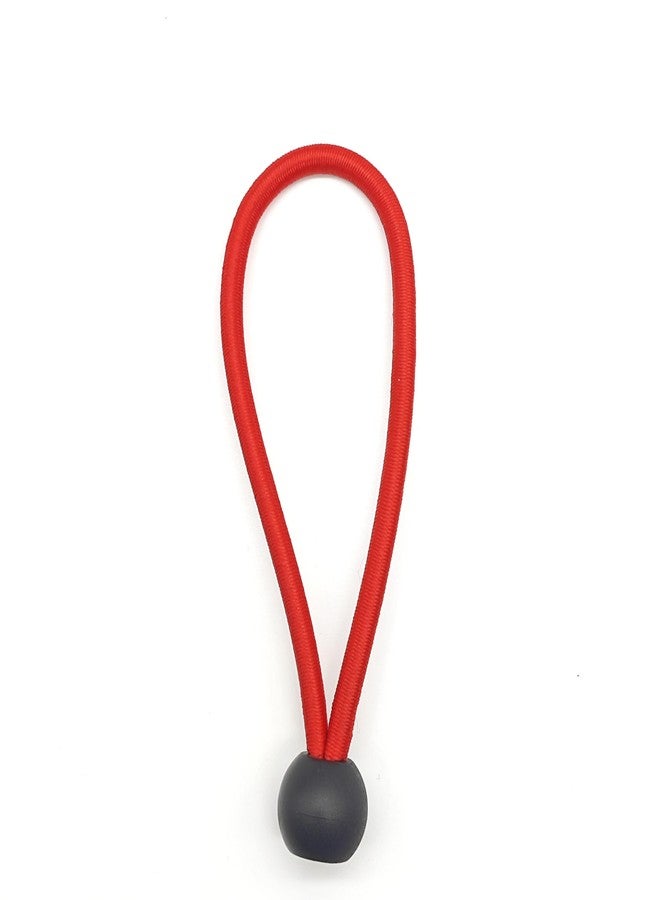MFU Red 5inch 25 Pack Ball Bungee System Tarp Tie Down 5mm Thickness Black Uv Resistant for Camping, Tents, Cargo, Holding Wire and Hoses - Image 4