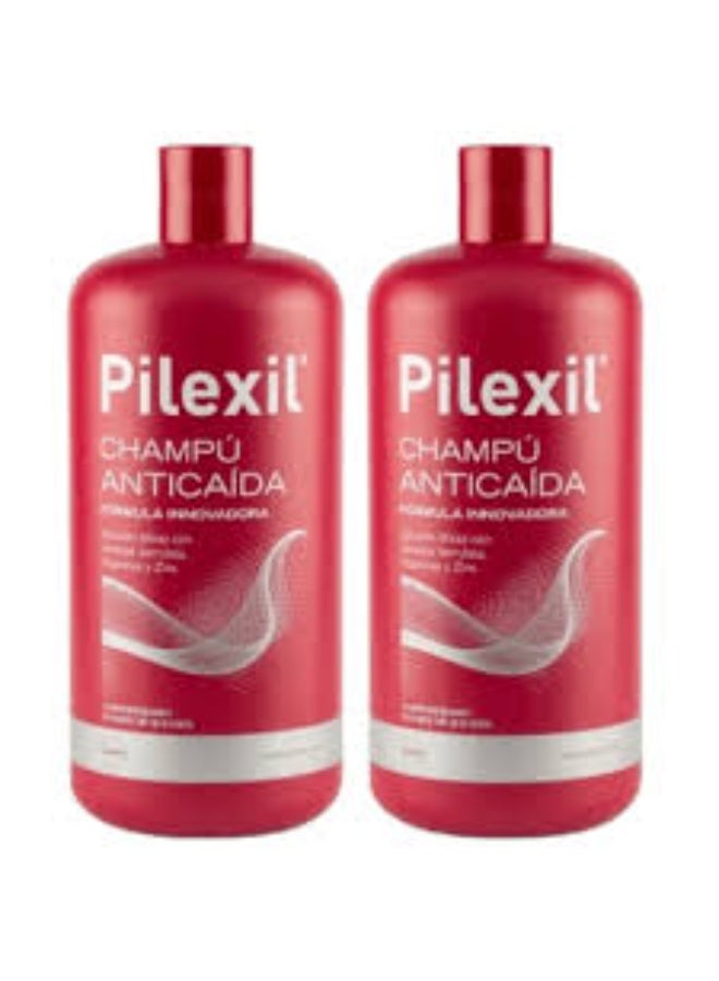 Pilexil Anti-Hair Loss Shampoo Set 2x900ml - Image 2