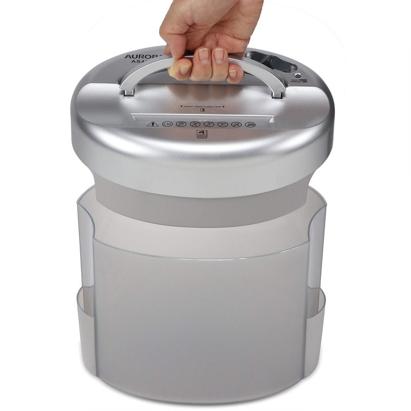 Aurora AS420C Desktop-Style Cross-Cut Paper Shredder  4-Sheet Crosscut Desktop - Image 3
