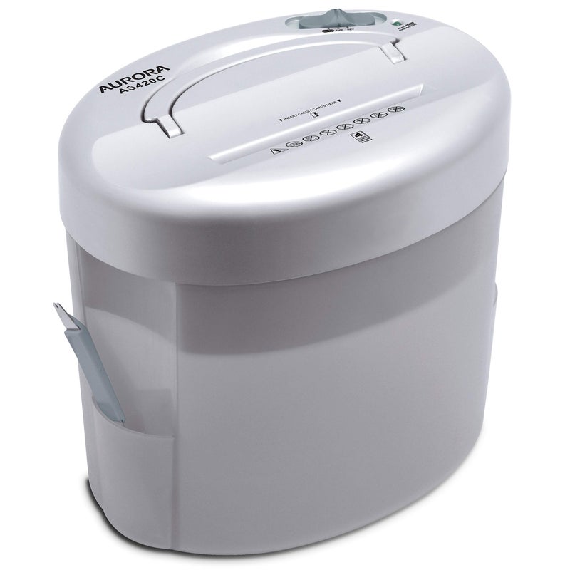 Aurora AS420C Desktop-Style Cross-Cut Paper Shredder  4-Sheet Crosscut Desktop - Image 1