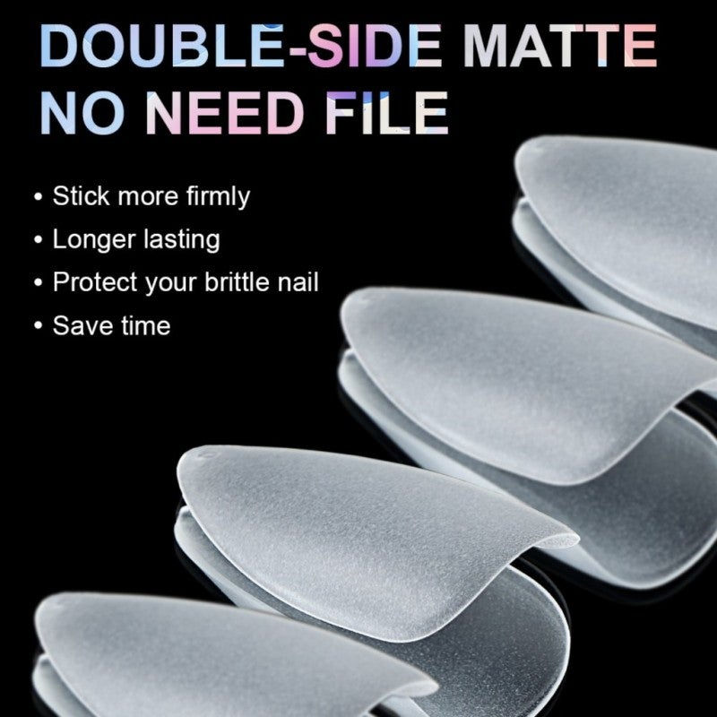 Ultra short matte nail plate, ultra-thin and scratch free nail plate Transparent - Image 2