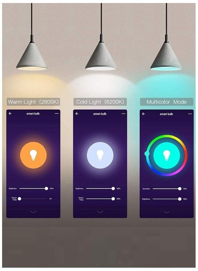 هومستر لمبة بلوتوث Wi-Fi ذكية 10 واط تعمل مع مساعد Alexa Google و IFTTT 16 مليون لون ضوء قابل للتعتيم 8 أوضاع مختلفة لتوفير الطاقة وأكثر من ذلك بكثير يجب أن يكون لديك أداة  - Image 5