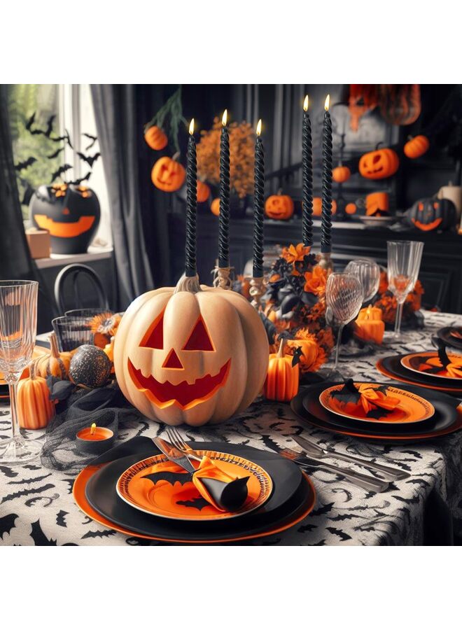 4pcs,Taper Candles, Metal Style Taper Candles,10 inch Spiral Candlesticks,Clean Burning Candle Sticks (Color : BLACK) - Image 4