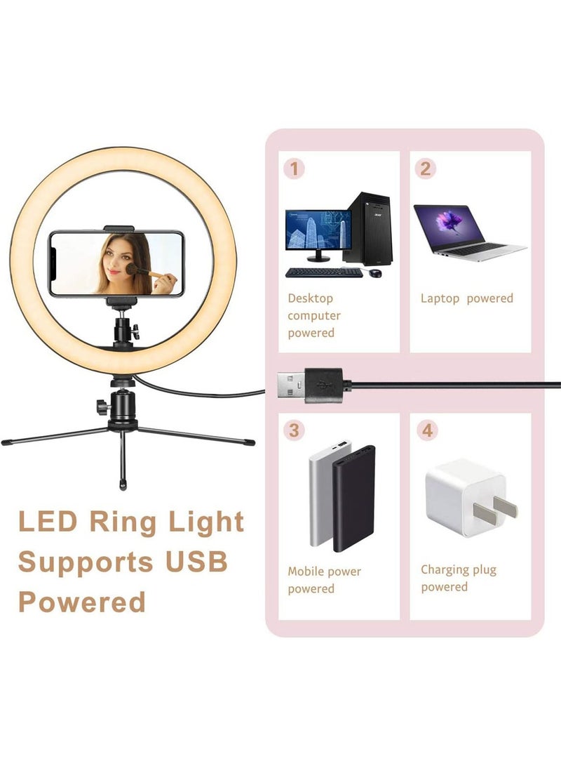 GT-Wheel LED Ring Light 10inch Dimmable with Tripod Stand and Phone Holder for Live Streaming  - Image 5