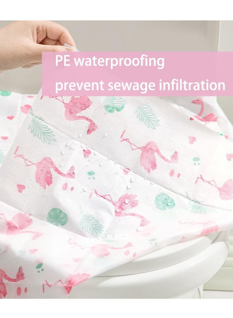 10PCS Travel Disposable Toilet Seat Cover Antibacterial Waterproof Portable WC Pad Toilet Mat for Baby Pregnant Mom,Independent Packing - Image 4