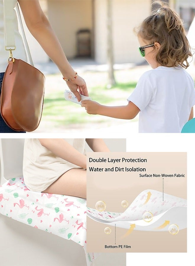10PCS Travel Disposable Toilet Seat Cover Antibacterial Waterproof Portable WC Pad Toilet Mat for Baby Pregnant Mom,Independent Packing - Image 2