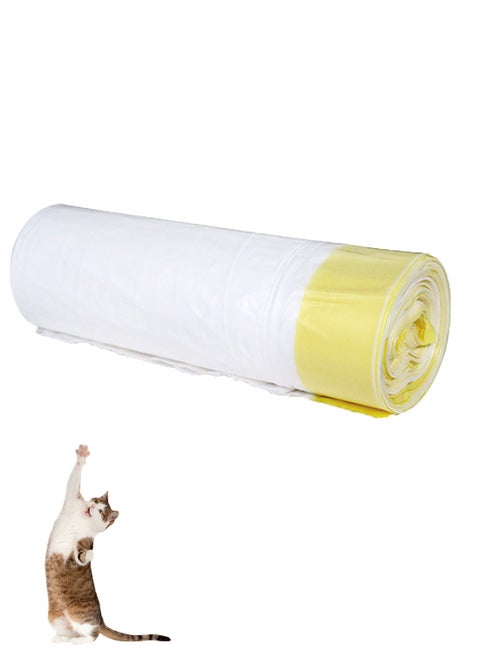 Cat Litter Bag Drawstring and White Continuous Roll