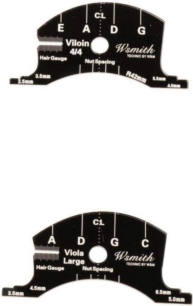 Violin Bridge Template Repair Tool 4/4 Violin & Viola Multifunctional - Accurate Measurement and Intuitive Understanding - Plastic Material - for Violinists and Instrument - Image 1