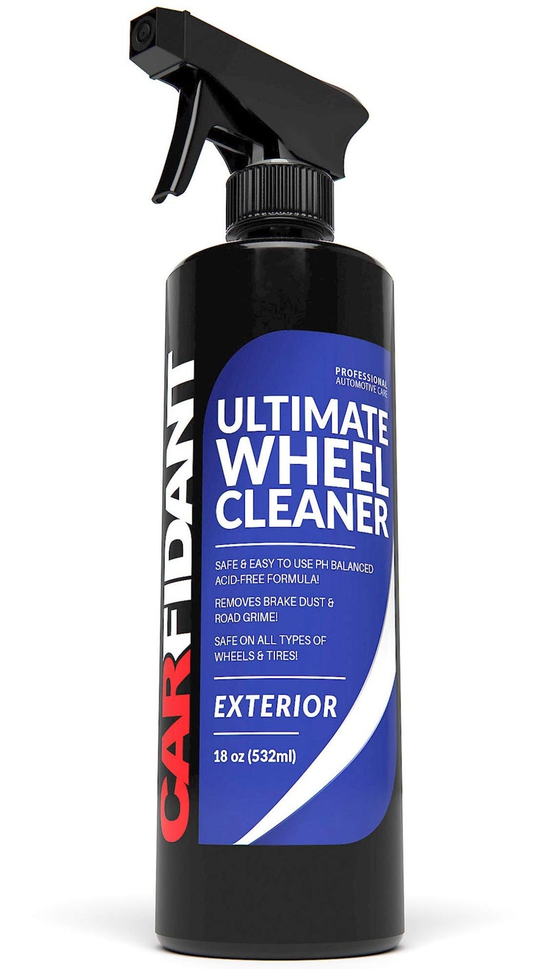 Carfidant Car Wheel Cleaner Spray Premium Rim & Tire Cleaner - Safe for All Wheels and Rims! - Removes Brake Dust! - Safe for Aluminum, Alloy, Mag, Chrome, Painted, Clearcoated, Polished, Plast - Image 1