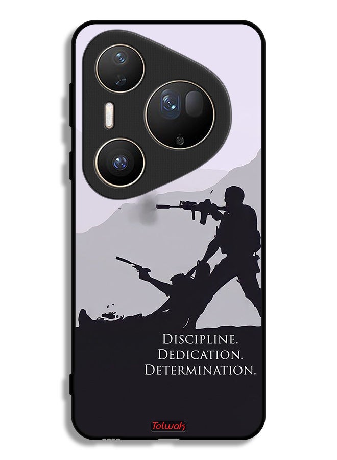 Tolwak Huawei Pura 80 Ultra Protective Case Cover Discipline Dedication Determination - Image 1